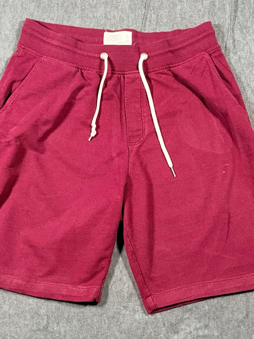 Free Planet Men's Burgundy Drawstring Hybrid Shorts